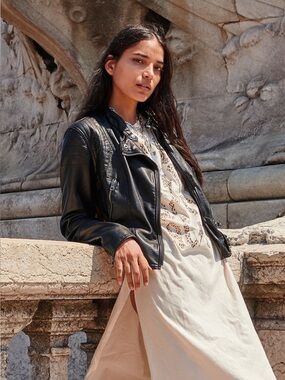 Free People Heartbreaker Vegan Moto Jacket